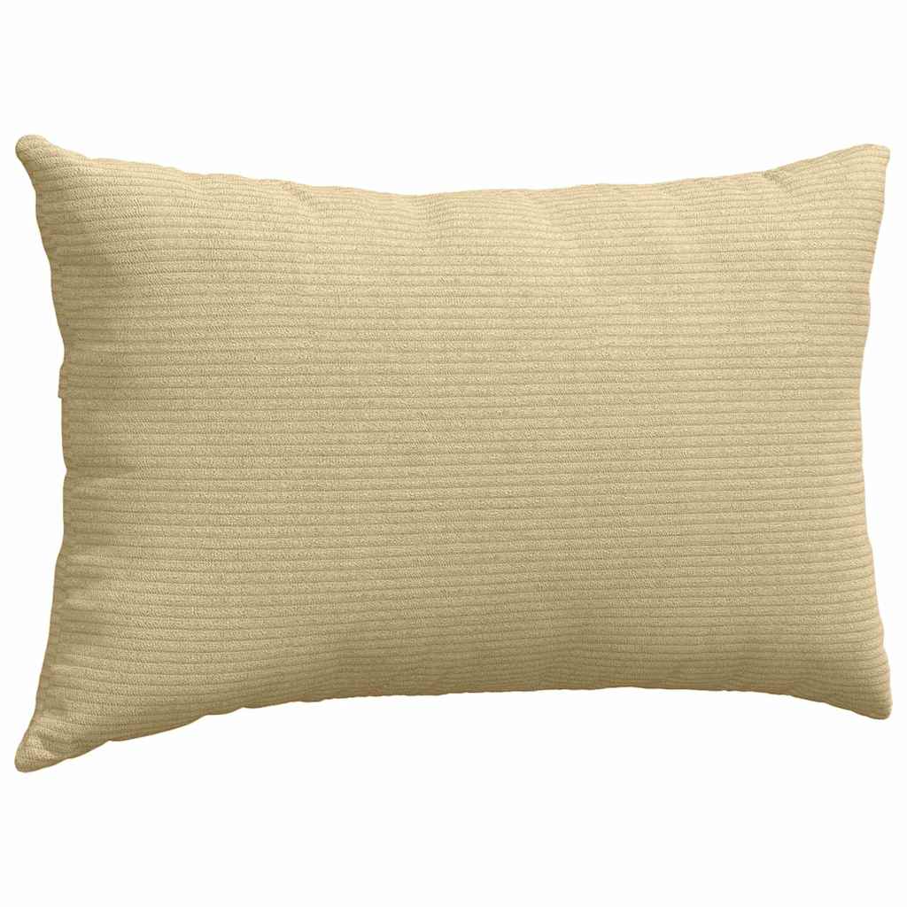 Sofakissen 2 Stück Hellgrau 50 x 30 cm Cordstoff