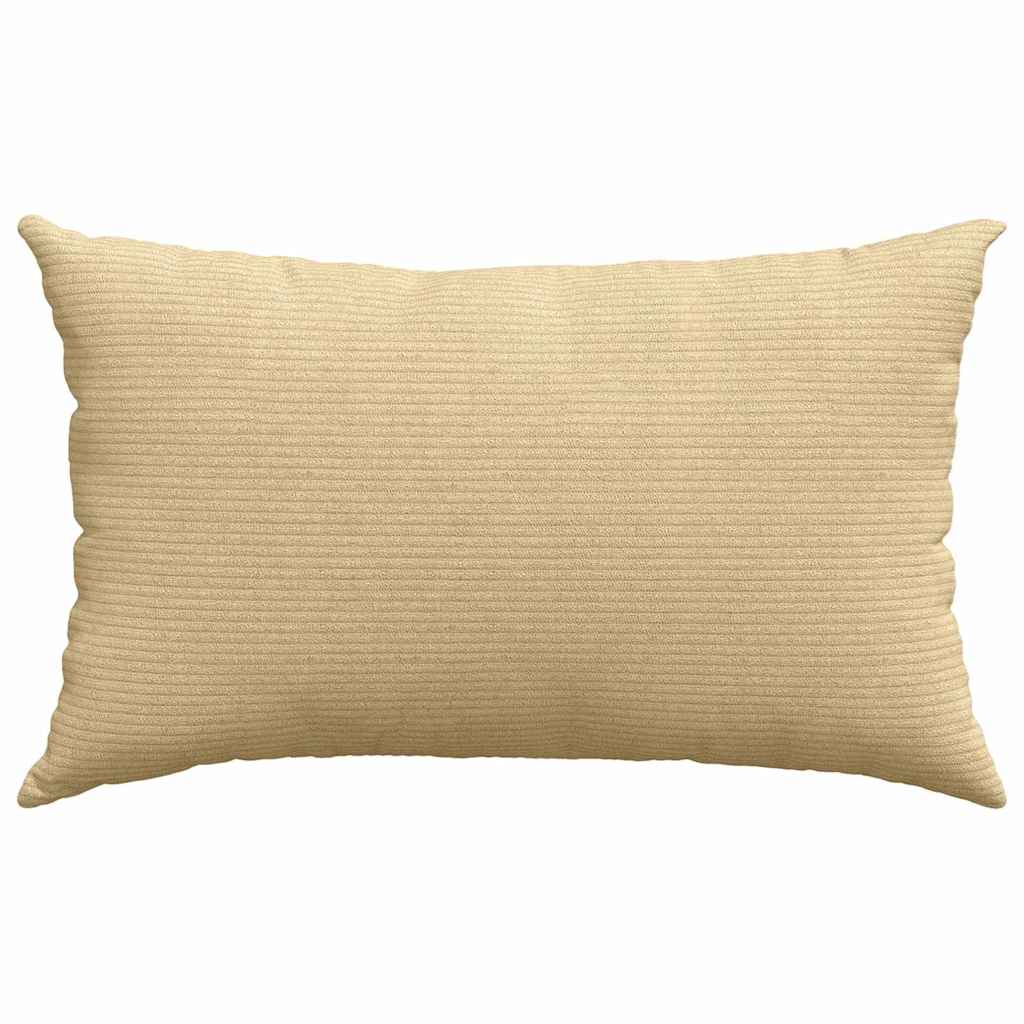 Sofakissen 2 Stück Hellgrau 50 x 30 cm Cordstoff