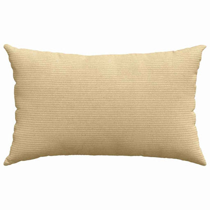 Sofakissen 2 Stück Hellgrau 50 x 30 cm Cordstoff