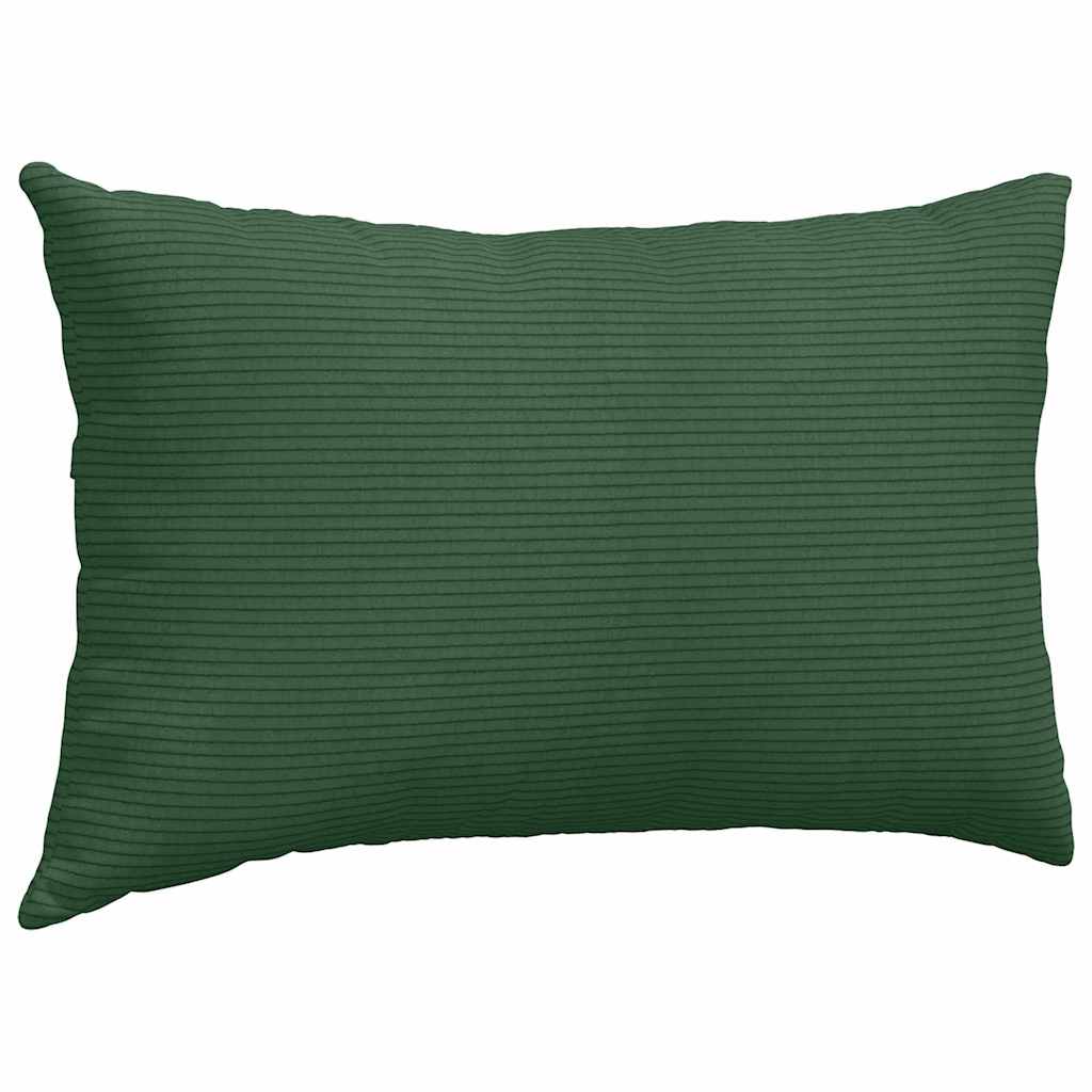 Sofakissen 2 Stück Hellgrau 50 x 30 cm Cordstoff