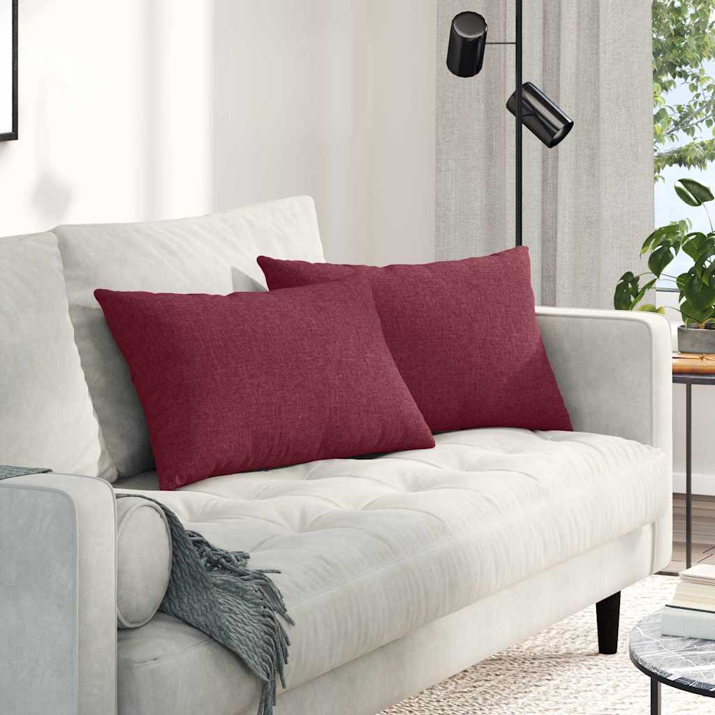 Sofakissen 2 pcs Rosa 60 x 40 cm Stoff