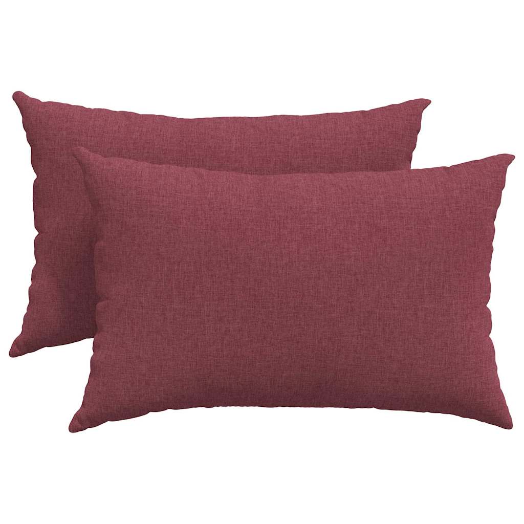 Sofakissen 2 pcs Rosa 60 x 40 cm Stoff