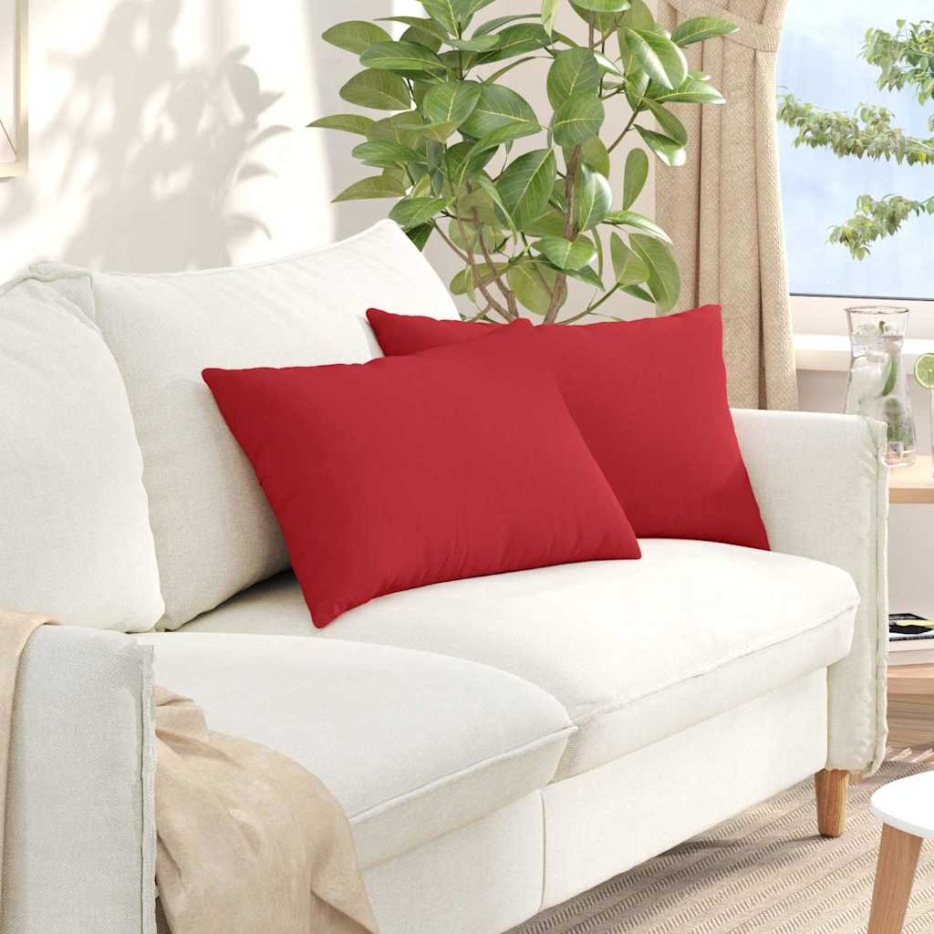 Sofakissen 2 pcs Rosa 60 x 40 cm Stoff