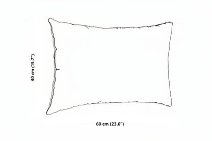 Sofakissen 2 pcs Rosa 60 x 40 cm Stoff