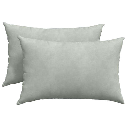 Sofakissen 2 Stück Dunkelgrün 60 x 40 cm Cordstoff