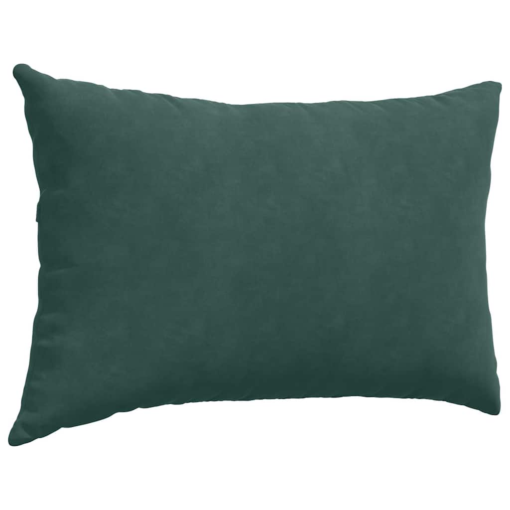 Sofakissen 2 Stück Dunkelgrün 60 x 40 cm Cordstoff