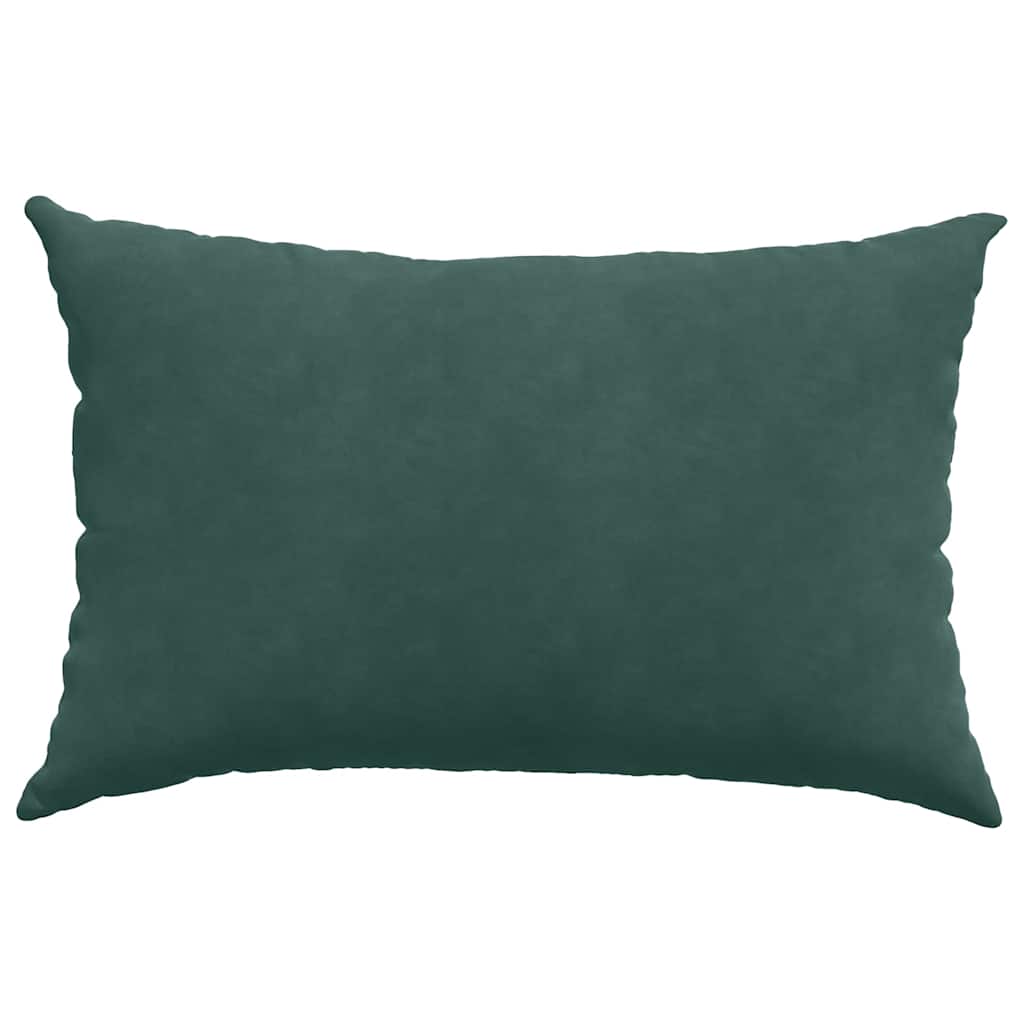 Sofakissen 2 Stück Dunkelgrün 60 x 40 cm Cordstoff