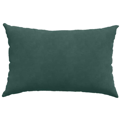 Sofakissen 2 Stück Dunkelgrün 60 x 40 cm Cordstoff