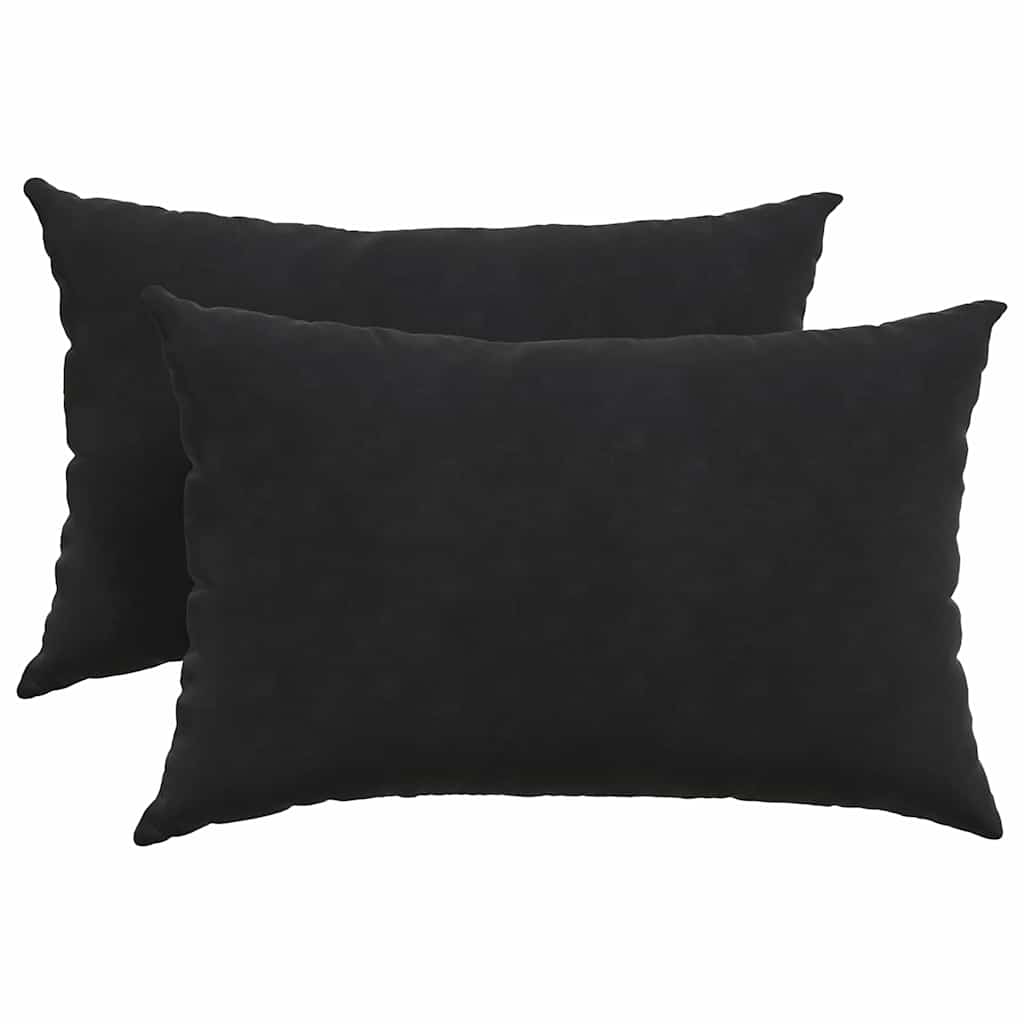 Sofakissen 2 Stück Dunkelgrün 60 x 40 cm Cordstoff