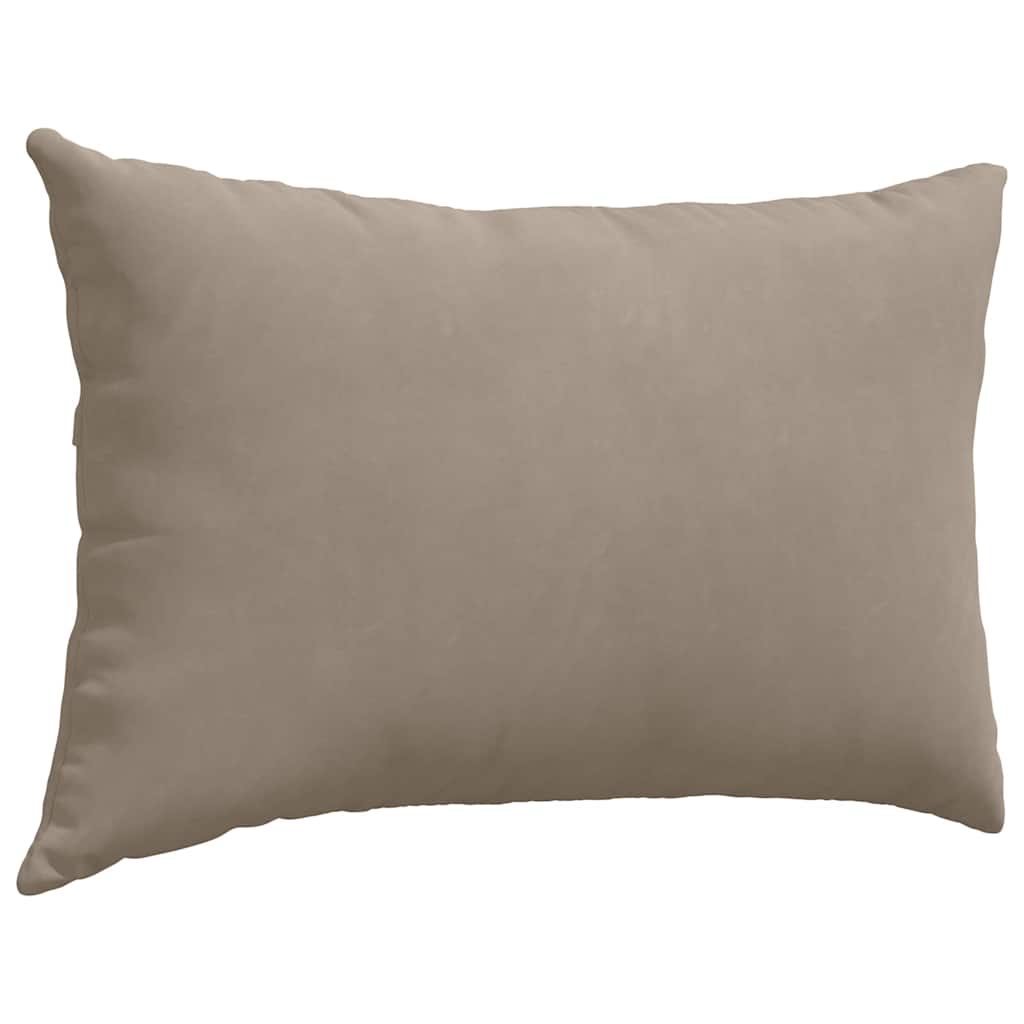 Sofakissen 2 Stück Beige 60 x 40 cm Stoff