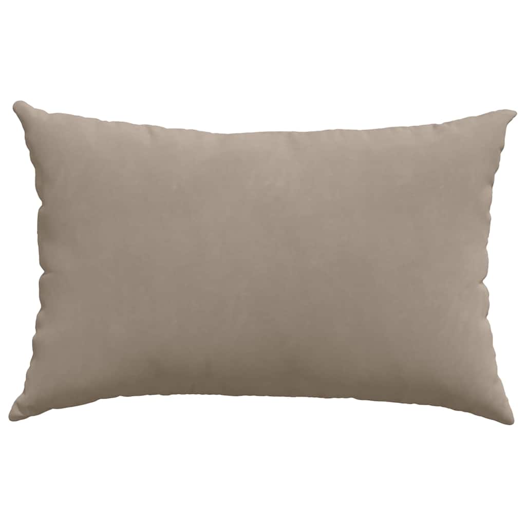Sofakissen 2 Stück Beige 60 x 40 cm Stoff