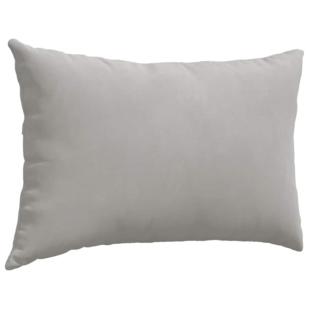 Sofakissen 2 Stück Beige 60 x 40 cm Stoff