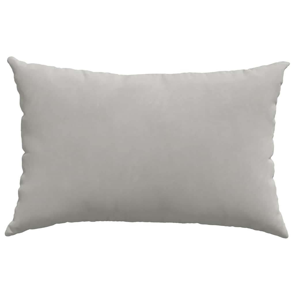 Sofakissen 2 Stück Beige 60 x 40 cm Stoff