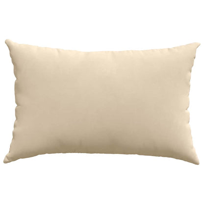 Sofakissen 2 Stück Beige 60 x 40 cm Stoff
