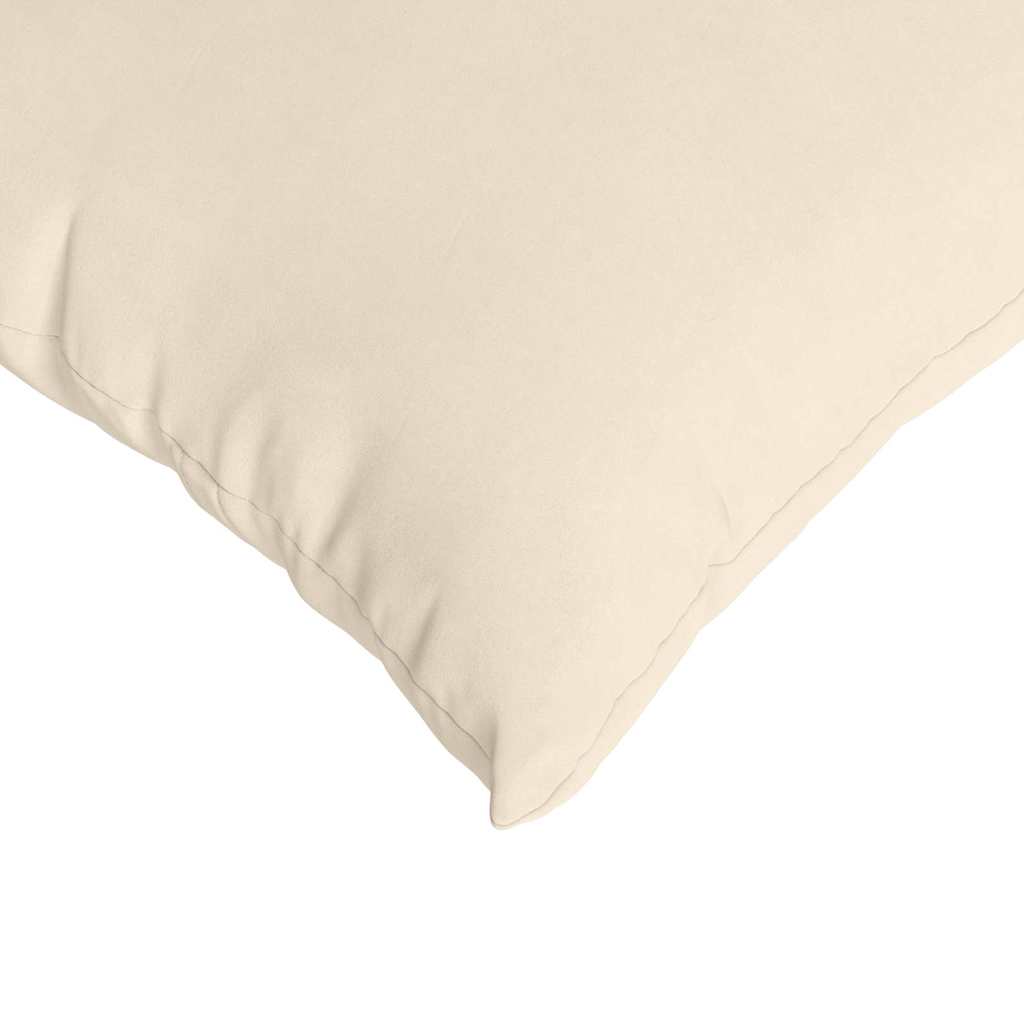 Sofakissen 2 Stück Beige 60 x 40 cm Stoff