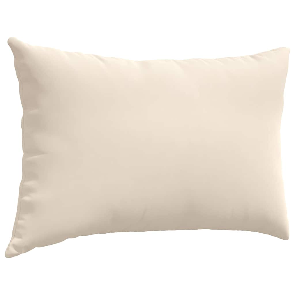 Sofakissen 2 Stück Beige 60 x 40 cm Stoff