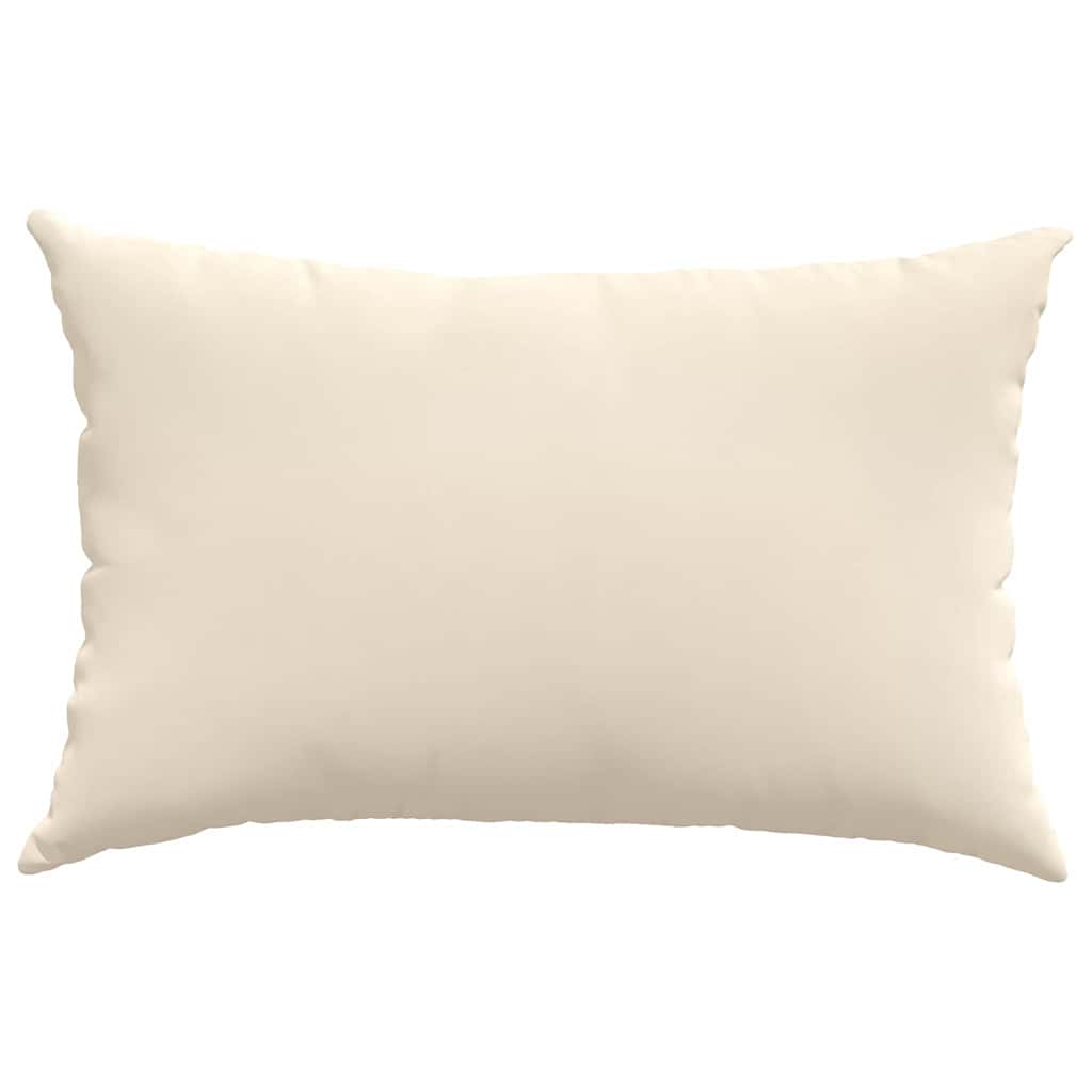 Sofakissen 2 Stück Beige 60 x 40 cm Stoff