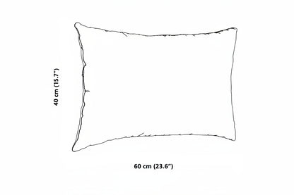 Sofakissen 2 Stück Beige 60 x 40 cm Stoff