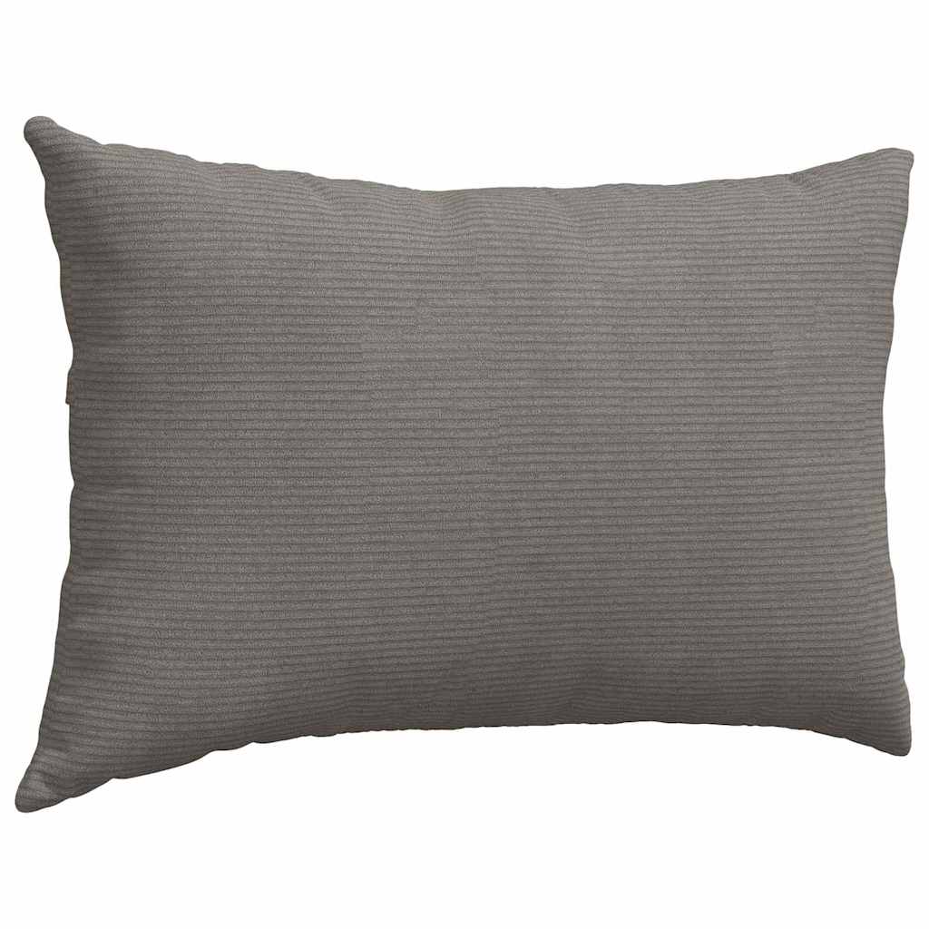 Sofakissen 2 Stück Creme 60 x 40 cm Cordstoff