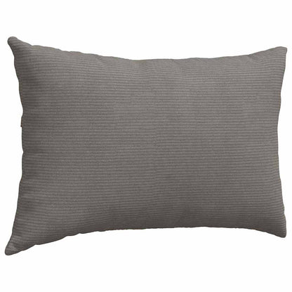 Sofakissen 2 Stück Creme 60 x 40 cm Cordstoff