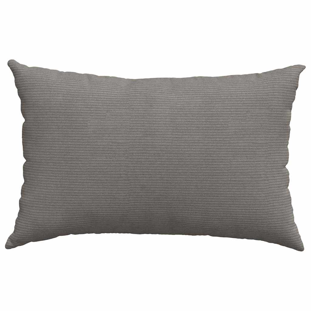 Sofakissen 2 Stück Creme 60 x 40 cm Cordstoff