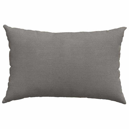 Sofakissen 2 Stück Creme 60 x 40 cm Cordstoff