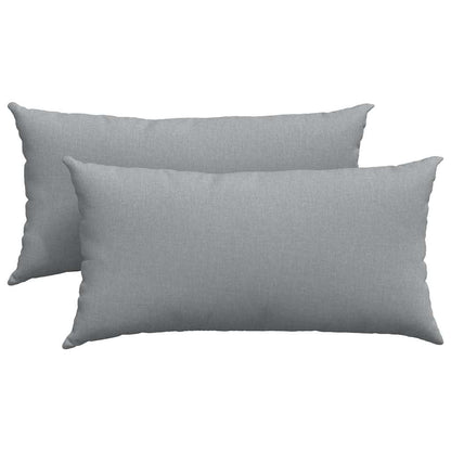 Sofakissen 2 pcs Wolkengrau 80 x 40 cm Stoff
