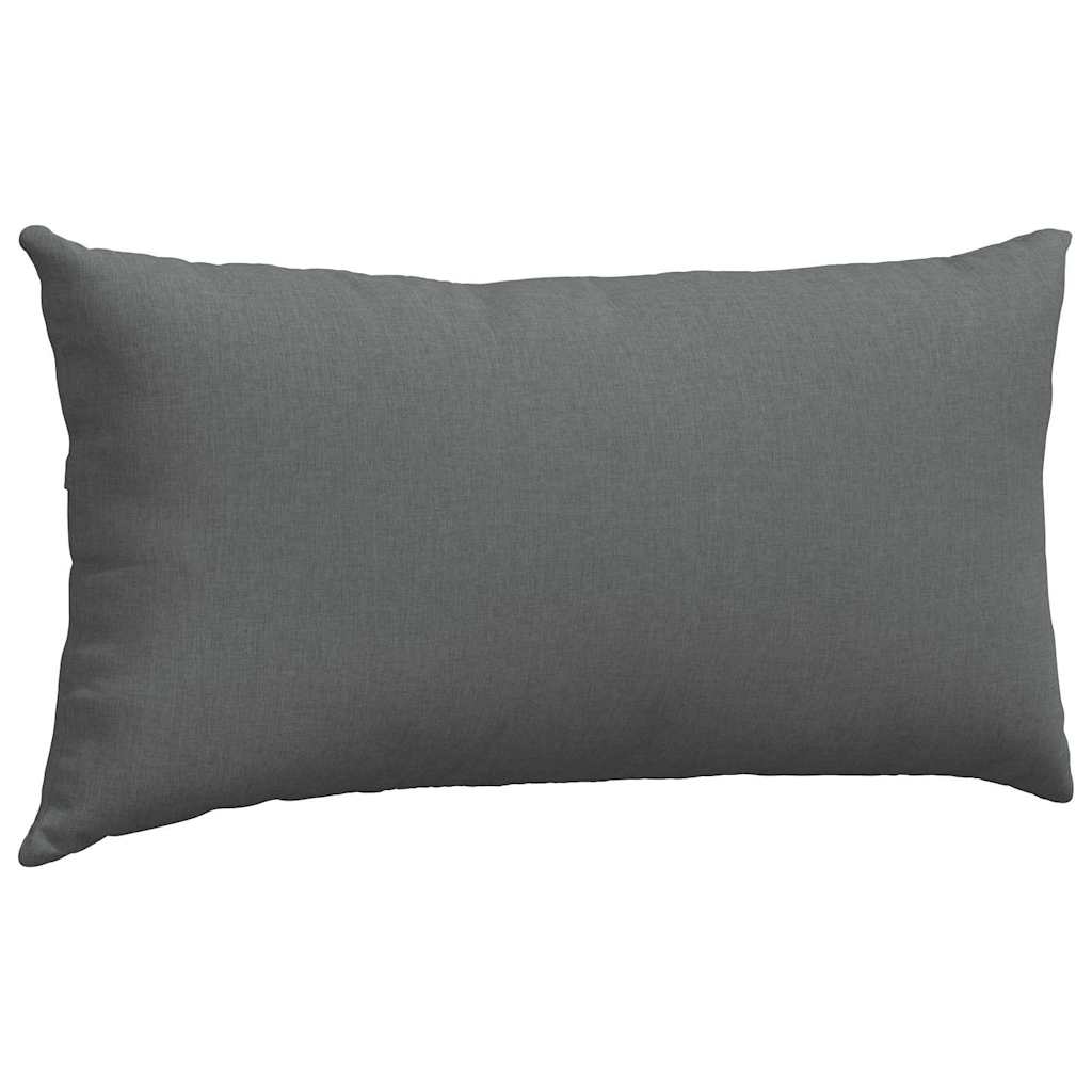 Sofakissen 2 pcs Wolkengrau 80 x 40 cm Stoff