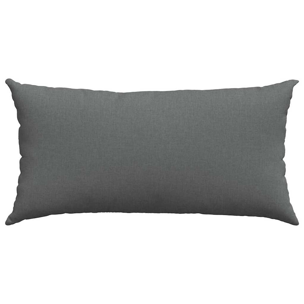 Sofakissen 2 pcs Wolkengrau 80 x 40 cm Stoff