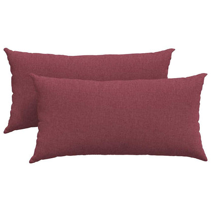 Sofakissen 2 pcs Wolkengrau 80 x 40 cm Stoff