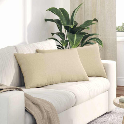 Sofakissen 2 pcs Wolkengrau 80 x 40 cm Stoff