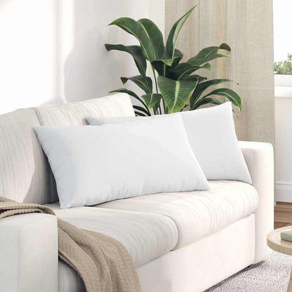 Sofakissen 2 pcs Wolkengrau 80 x 40 cm Stoff