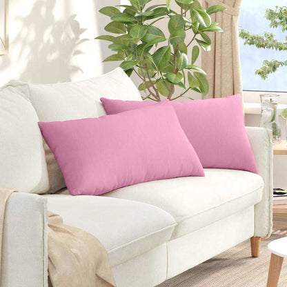 Sofakissen 2 pcs Wolkengrau 80 x 40 cm Stoff