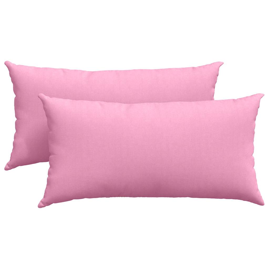 Sofakissen 2 pcs Wolkengrau 80 x 40 cm Stoff