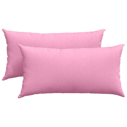 Sofakissen 2 pcs Wolkengrau 80 x 40 cm Stoff