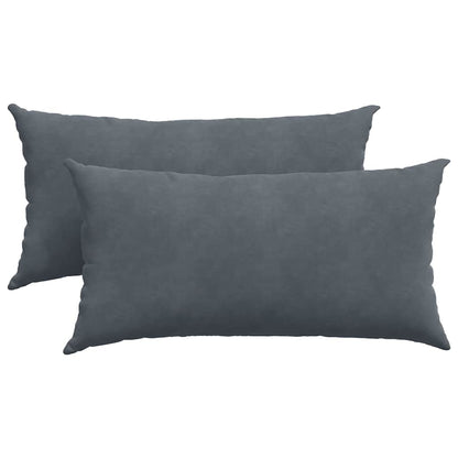 Sofakissen 2 Stück Weinrot 80 x 40 cm Cordstoff