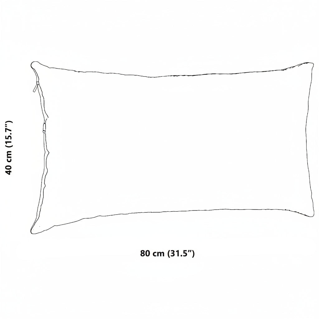 Sofakissen 2 Stück Weinrot 80 x 40 cm Cordstoff