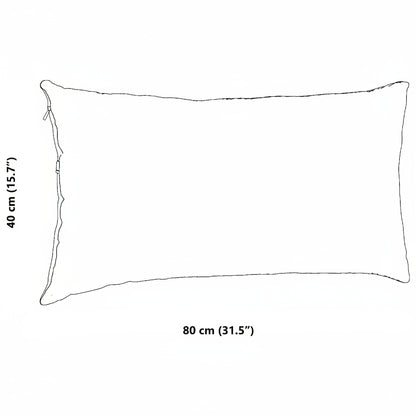 Sofakissen 2 Stück Weinrot 80 x 40 cm Cordstoff