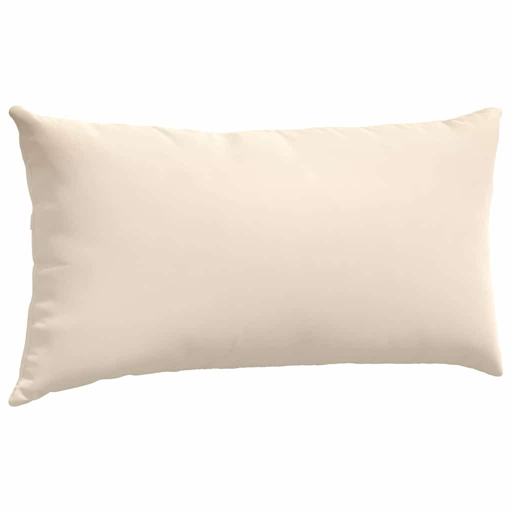 Sofakissen 2 Stück Beige 80 x 40 cm Stoff