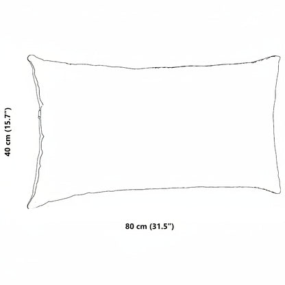 Sofakissen 2 Stück Beige 80 x 40 cm Stoff
