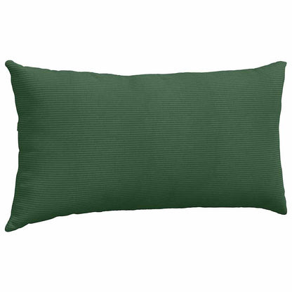 Sofakissen 2 Stück Grau-Grün 80 x 40 cm Cordstoff