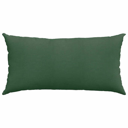 Sofakissen 2 Stück Grau-Grün 80 x 40 cm Cordstoff