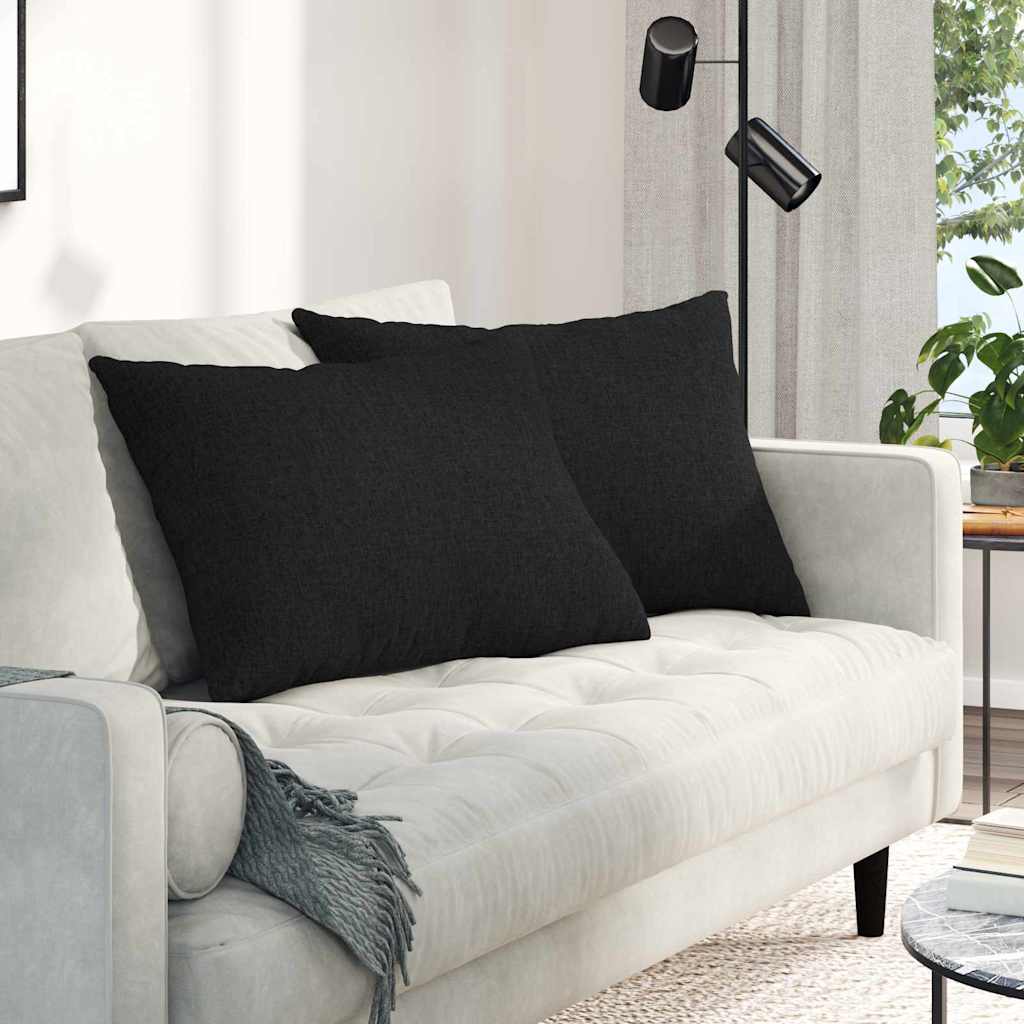 Sofakissen 2 pcs Hellgrün 70 x 50 cm Stoff