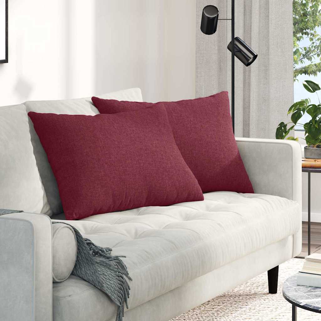Sofakissen 2 pcs Hellgrün 70 x 50 cm Stoff