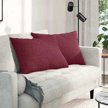 Sofakissen 2 pcs Hellgrün 70 x 50 cm Stoff
