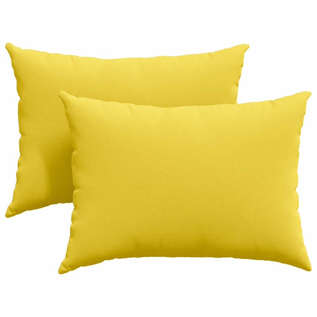 Sofakissen 2 pcs Hellgrün 70 x 50 cm Stoff