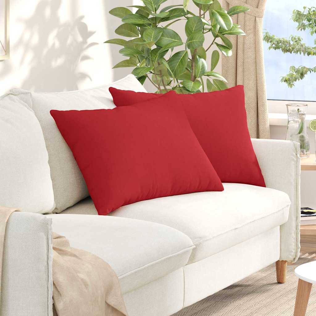 Sofakissen 2 pcs Hellgrün 70 x 50 cm Stoff