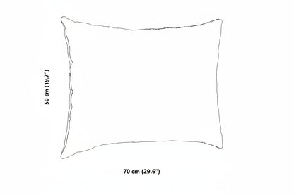 Sofakissen 2 Stück Weinrot 70 x 50 cm Cordstoff