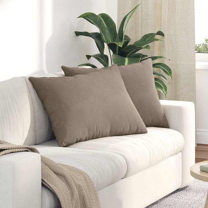 Sofakissen 2 Stück Beige 70 x 50 cm Stoff
