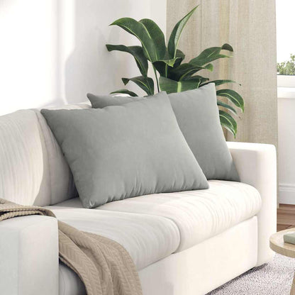 Sofakissen 2 Stück Beige 70 x 50 cm Stoff